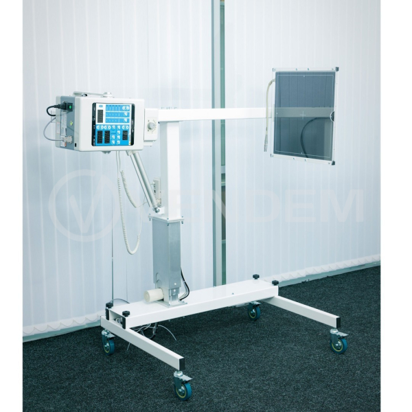 Мобильный цифровой рентгеновский аппарат Medical Econet meX+100 с плоско-панельным детектором Rayence 1417 WCC (Wi-Fi)