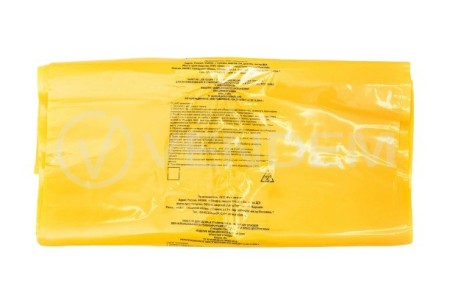 Пакет для сбора и хранения медицинских отходов МЕДИТЕК БалтнерПак желтый 450х600 мм