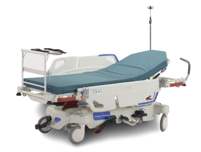 Тележка медицинская для перевозки пациентов Pukang BL-PC-III 6 4 функции (гидравлическая с полкой для оборудования и инструментов)